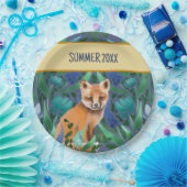 Foxy Floral Summer Pappteller (Party)