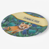 Foxy Floral Summer Pappteller (Schrägansicht)
