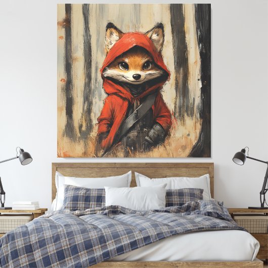 Foxy Fox - Der kleine Fuchs Leinwanddruck (Insitu (Schlafzimmer))