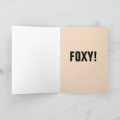 FOXY! FOX HAPPY BIRTHDAY CARDS KARTE (Innenseite)