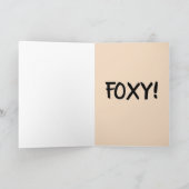 FOXY! FOX HAPPY BIRTHDAY CARDS KARTE (Innenseite)