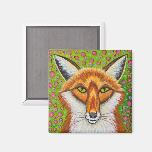 Foxy Fox Magnet (Vorderseite/Rückseite)