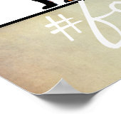 Foxy Fox Poster Wandkunst mit Text (Ecke)