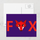 Foxy Fox Postkarte (Vorne/Hinten)