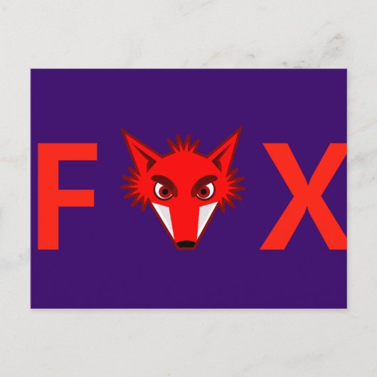 Foxy Fox Postkarte (Vorderseite)