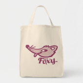 Foxy-Fox-Rosa-Grafiktasche Tragetasche (Vorne)