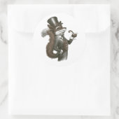Foxy Fox Runder Aufkleber (Tasche)