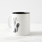 Foxy Fox-Tasse Zweifarbige Tasse (Vorderseite Links)