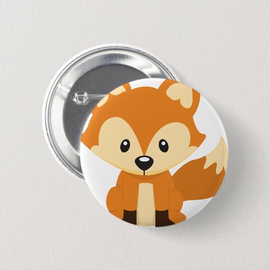 Foxy Fuchs Button (Vorne & Hinten)