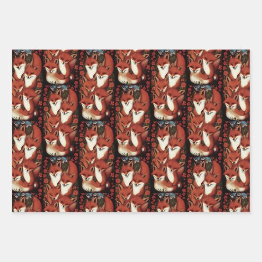 Foxy Fun Geschenkpapier Set (Vorderseite 3)