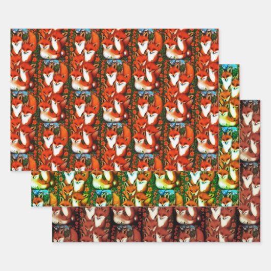 Foxy Fun Geschenkpapier Set (Set)