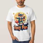 Foxy Fun Halloween Skate T-Shirt (Vorderseite)