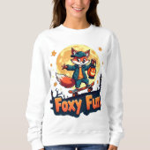 Foxy Fun Halloween Skate T-Shirt Sweatshirt (Vorderseite)