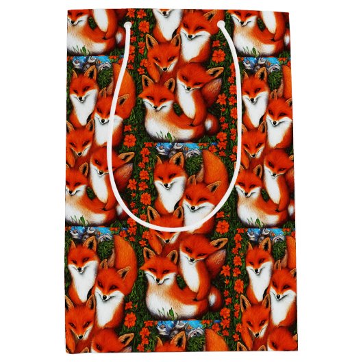 Foxy Fun Mittlere Geschenktüte (Vorderseite)