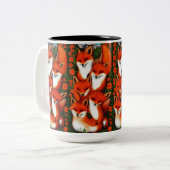 Foxy Fun Zweifarbige Tasse (Vorderseite Links)