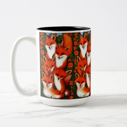 Foxy Fun Zweifarbige Tasse (Links)