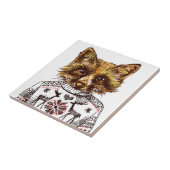 Foxy gekleideter Fox Fliese (Seite)
