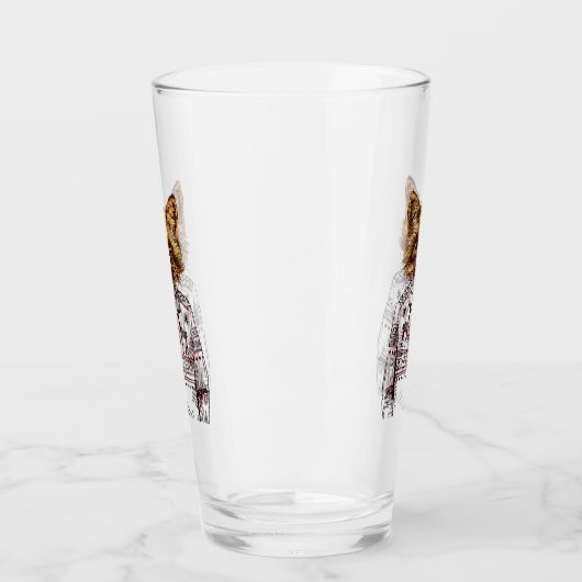 Foxy gekleideter Fox Glas (Links)