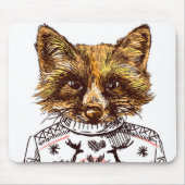 Foxy gekleideter Fox Mousepad (Vorne)