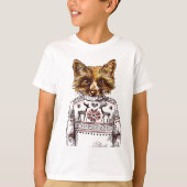 Foxy gekleideter Fox T-Shirt (Vorderseite)