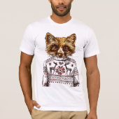 Foxy gekleideter Fox T-Shirt (Vorderseite)