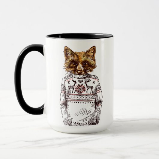 Foxy gekleideter Fox Tasse (Links)