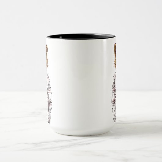 Foxy gekleideter Fox Tasse (Zentrum)