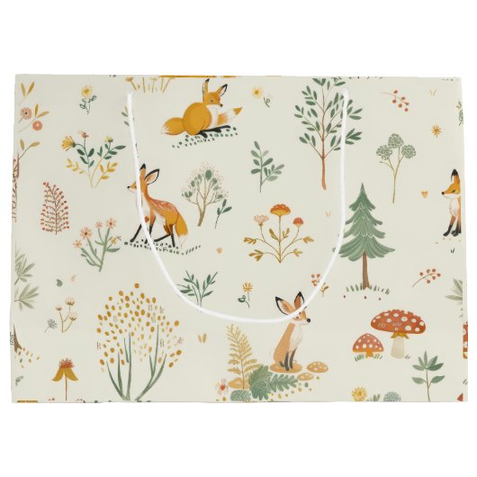 "Foxy Gift Bag" Große Geschenktüte (Rückseite)