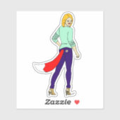 Foxy Girl Aufkleber (Blatt)