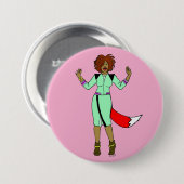 Foxy Girl Button (Vorne & Hinten)