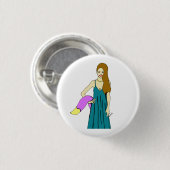 Foxy Girl Button (Vorne & Hinten)