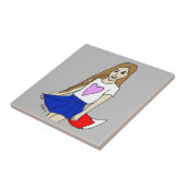 Foxy Girl Fliese (Seite)