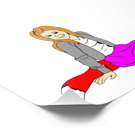 Foxy Girl Fotodruck (Ecke)