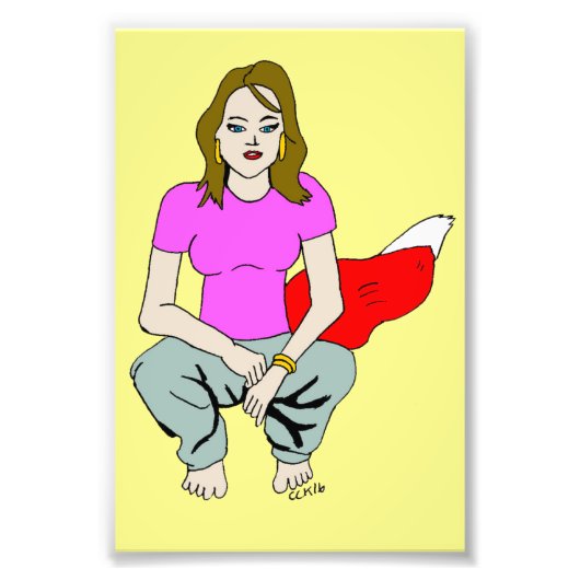 Foxy Girl Fotodruck (Vorne)