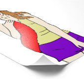 Foxy Girl Fotodruck (Ecke)