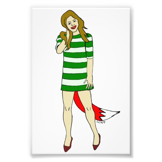 Foxy Girl Fotodruck (Vorne)