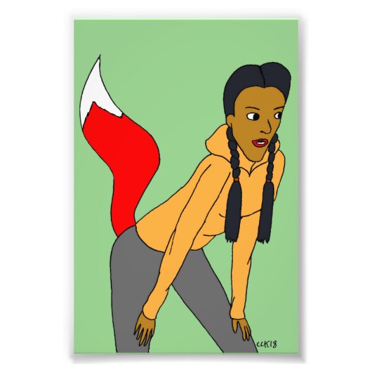 Foxy Girl Fotodruck (Vorne)