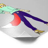 Foxy Girl Fotodruck (Ecke)