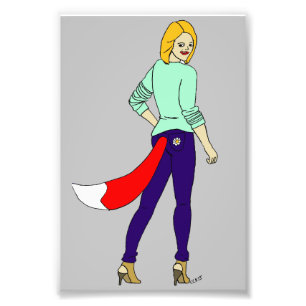 Foxy Girl Fotodruck
