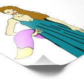 Foxy Girl Fotodruck (Ecke)