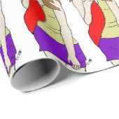 Foxy Girl Geschenkpapier (Rolleneckpunkt)