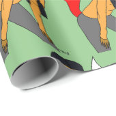 Foxy Girl Geschenkpapier (Rolleneckpunkt)