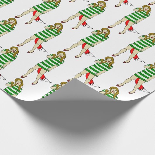 Foxy Girl Geschenkpapier (Ecke)