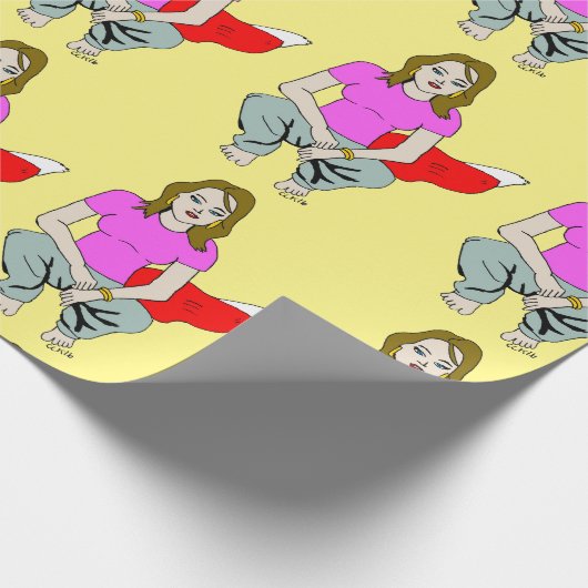 Foxy Girl Geschenkpapier (Ecke)
