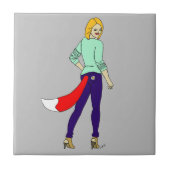 Foxy Girl Keramik Fliese (Vorderseite)