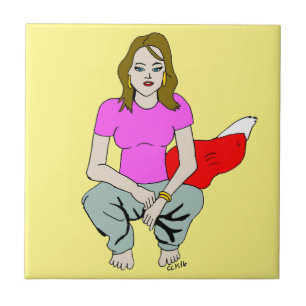 Foxy Girl Keramik Fliese