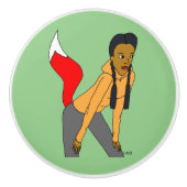 Foxy Girl Keramikknauf (Vorderseite)