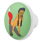 Foxy Girl Keramikknauf (Rechts)