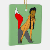 Foxy Girl Keramikornament (Rechts)