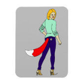 Foxy Girl Magnet (Vertikal)